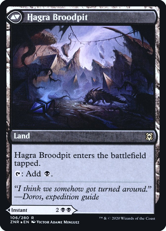 Hagra Mauling // Hagra Broodpit [Zendikar Rising Prerelease Promos] | Gamers Paradise