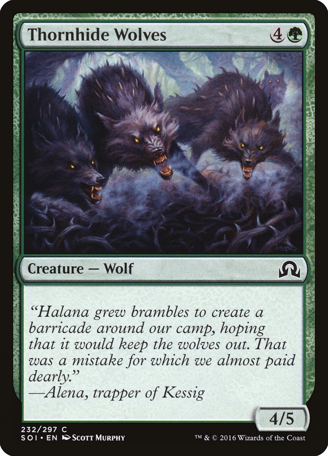 Thornhide Wolves [Shadows over Innistrad] | Gamers Paradise