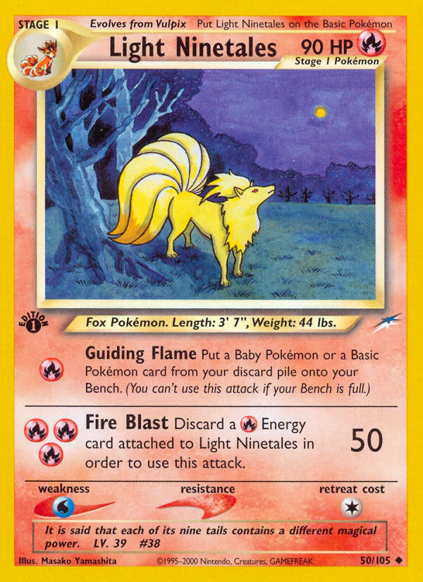 Light Ninetales (50/105) [Neo Destiny 1st Edition] | Gamers Paradise