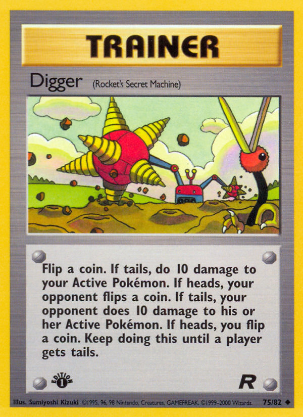 Digger (75/82) [Team Rocket 1st Edition] | Gamers Paradise