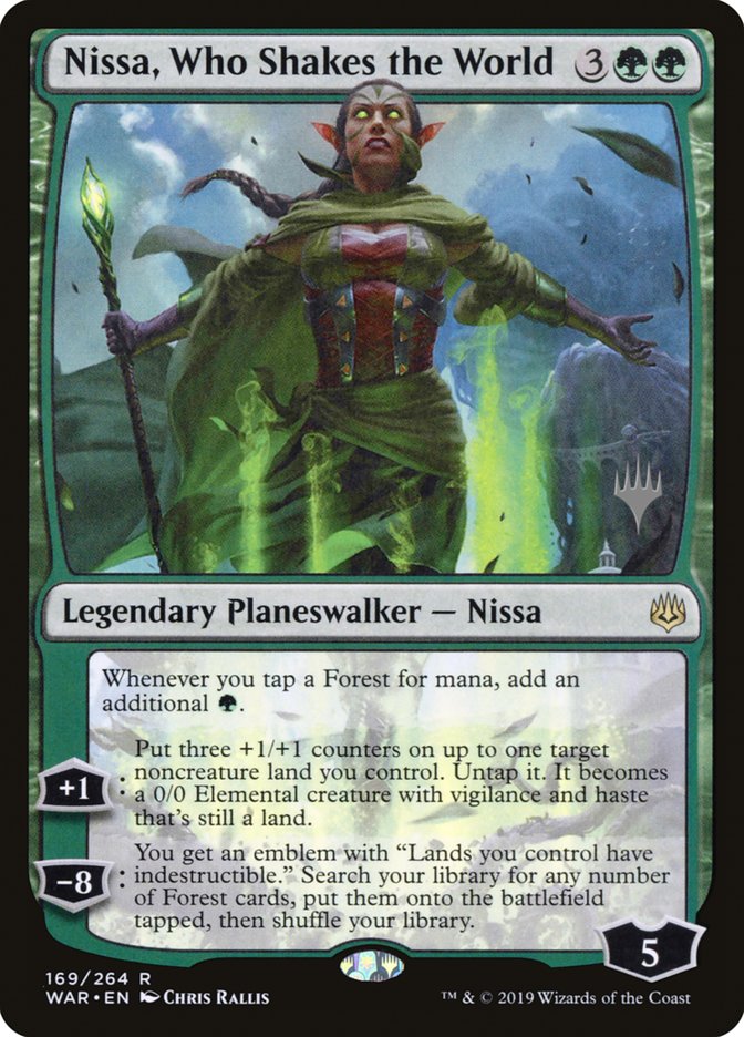 Nissa, Who Shakes the World (Promo Pack) [War of the Spark Promos] | Gamers Paradise