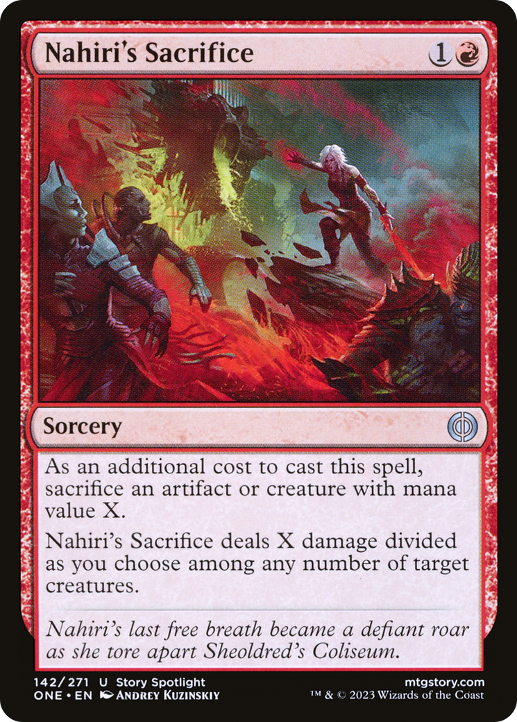 Nahiri's Sacrifice [Phyrexia: All Will Be One] | Gamers Paradise