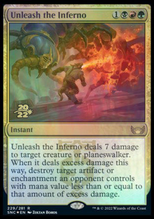 Unleash the Inferno [Streets of New Capenna Prerelease Promos] | Gamers Paradise