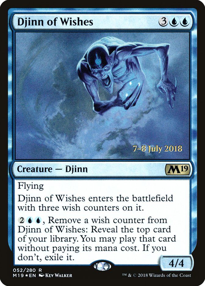Djinn of Wishes [Core Set 2019 Prerelease Promos] | Gamers Paradise