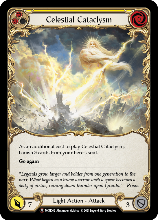 Celestial Cataclysm [U-MON062-RF] Unlimited Rainbow Foil | Gamers Paradise