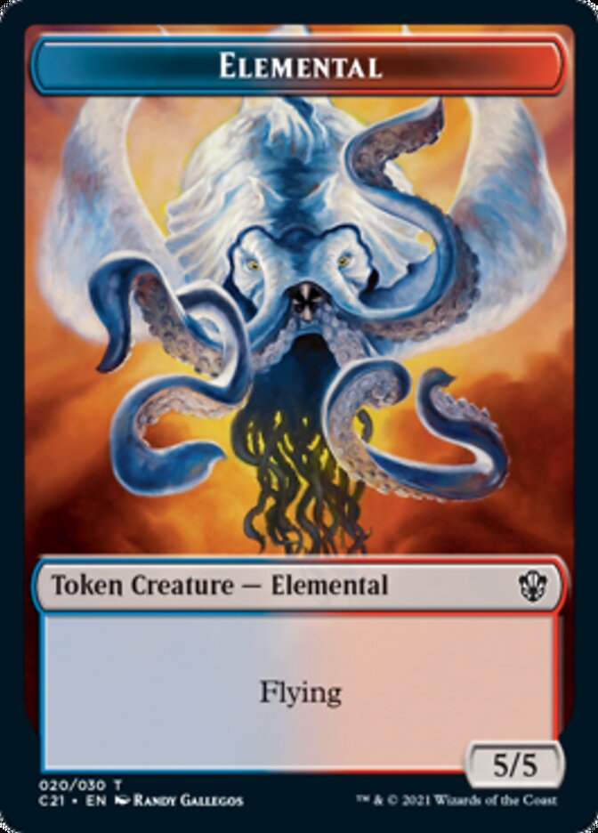 Elemental (020) // Copy Double-Sided Token [Commander 2021 Tokens] | Gamers Paradise