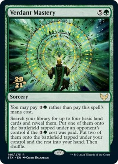 Verdant Mastery [Strixhaven: School of Mages Prerelease Promos] | Gamers Paradise