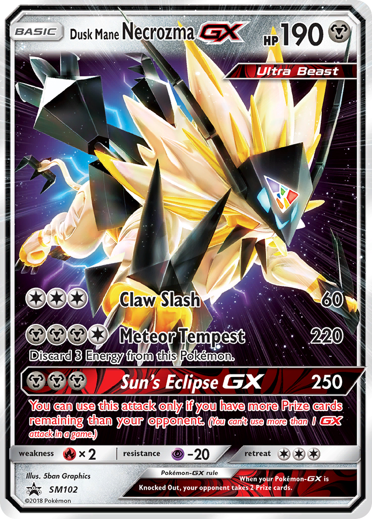 Dusk Mane Necrozma GX (SM102) [Sun & Moon: Black Star Promos] | Gamers Paradise