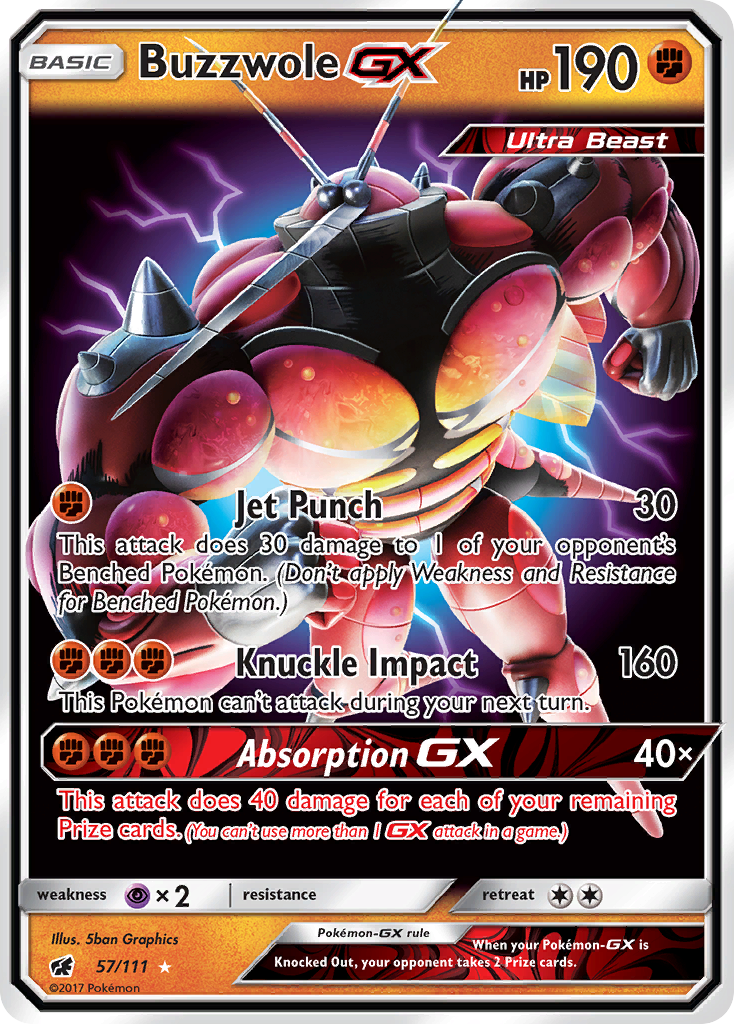 Buzzwole GX (57/111) [Sun & Moon: Crimson Invasion] | Gamers Paradise