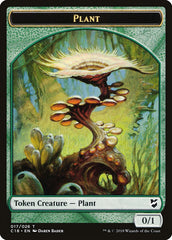 Cat Warrior // Plant Double-Sided Token [Commander 2018 Tokens] | Gamers Paradise