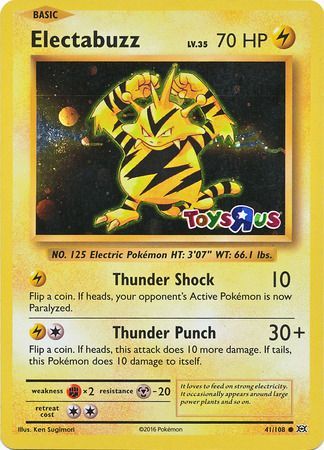 Electabuzz (41/108) (Toys R Us Promo) [XY: Evolutions] | Gamers Paradise