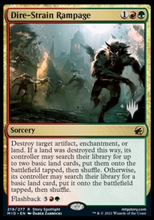 Dire-Strain Rampage (Promo Pack) [Innistrad: Midnight Hunt Promos] | Gamers Paradise