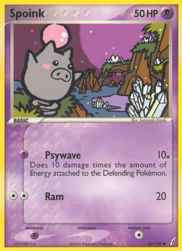 Spoink (62/100) [EX: Crystal Guardians] | Gamers Paradise