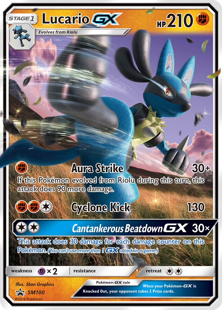 Lucario GX (SM100) [Sun & Moon: Black Star Promos] | Gamers Paradise