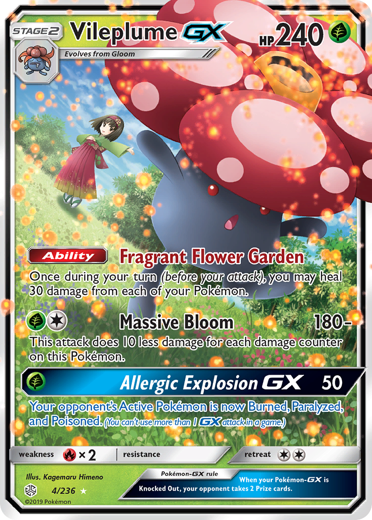 Vileplume GX (4/236) [Sun & Moon: Cosmic Eclipse] | Gamers Paradise