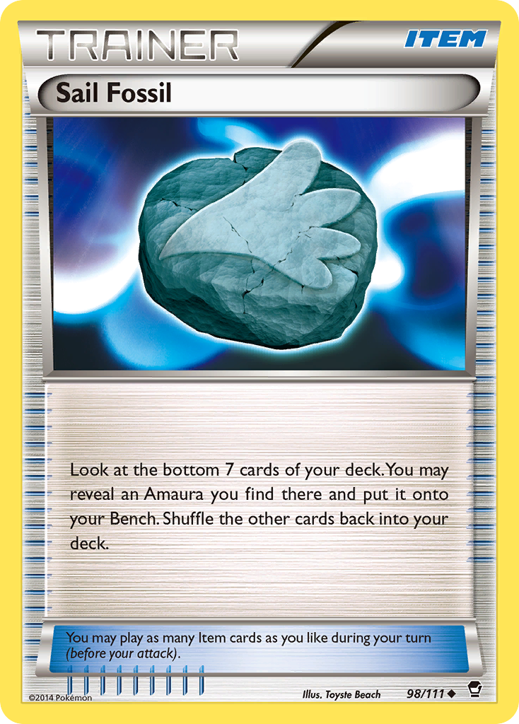 Sail Fossil (98/111) [XY: Furious Fists] | Gamers Paradise