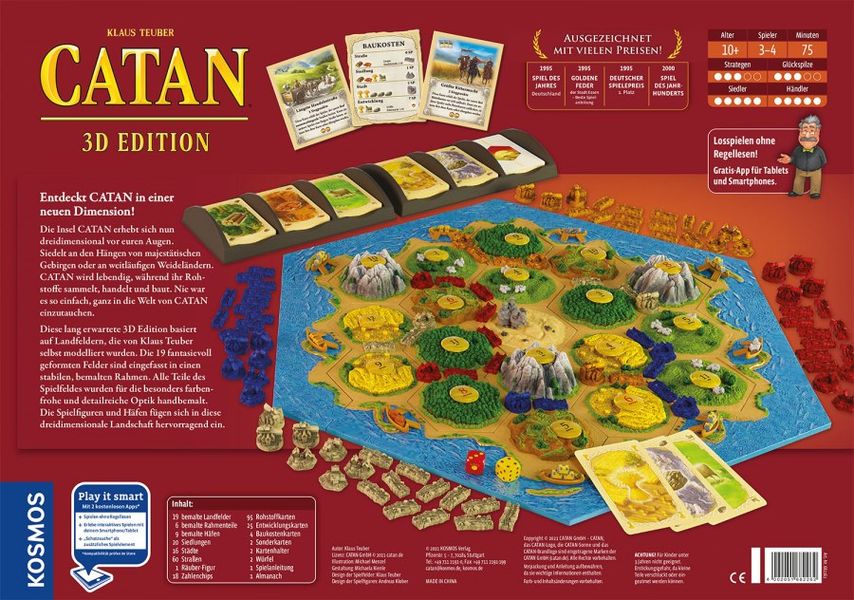  CATAN 3D Edition Seafarers and Cities & Knights Board